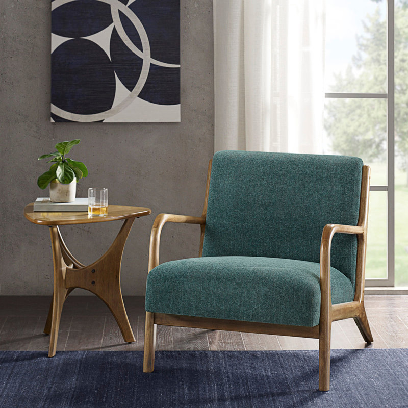 Chaise longue Mid Century, Sarcelle
