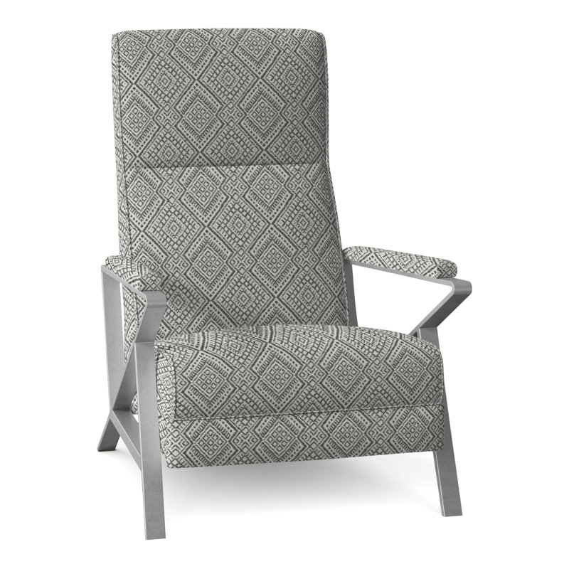 Fauteuil inclinable manuel standard Infinity de 28,25 po de largeur, Nickel brossé, Perigold Iguazu Platinum