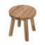 Table d'appoint ronde en bois massif