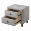 Mobilier de chambre à coucher classique avec deux tiroirs et table de chevet à deux tiroirs