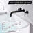 SUMERAIN High Flow Bathtub Faucet,  Extra Long Spout Double Handle Wall Mounted Tub Filler-64613514-92914149