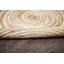 Round Dash Abstract Jute / Sisal Hand Woven Area Rug-1983112010