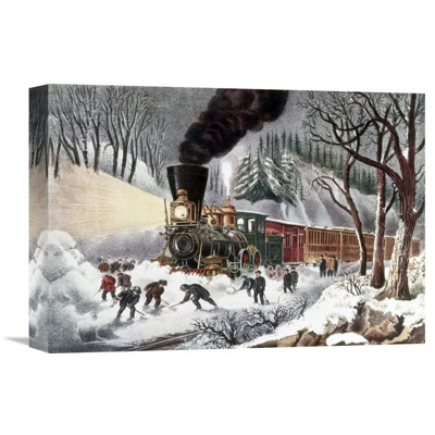 " American Railroad Scene " by Currier and Ives Print