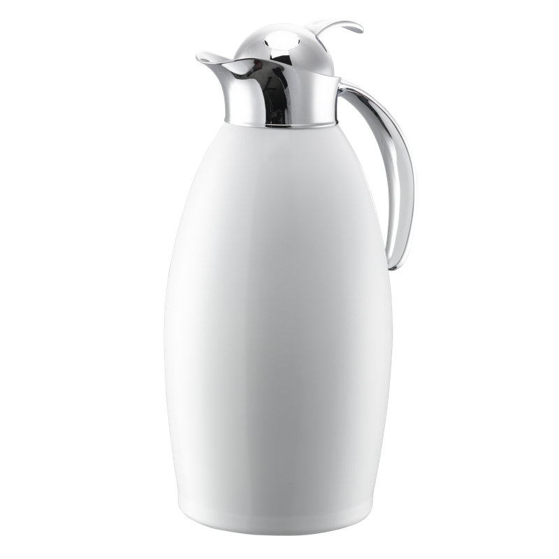 Desserte à bouton-poussoir en acier inoxydable, Radiant White