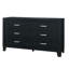 Commode noire Carlos
