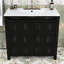 Meuble-lavabo en bois avec lavabo et tablette réglable-341476391