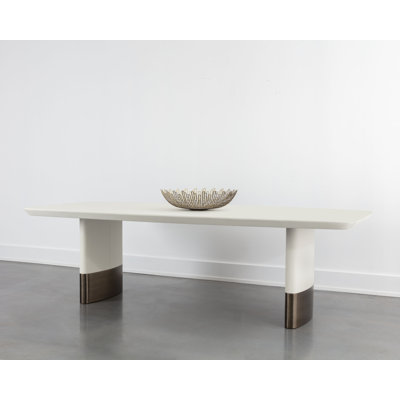 CALIDA DINING TABLE - 98" - Cream