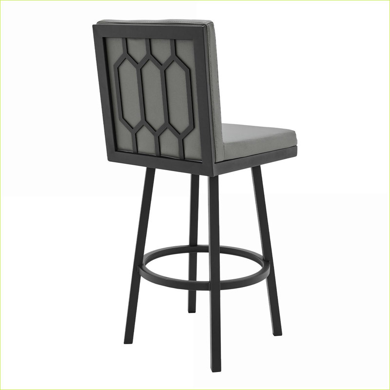 Chaise de bar 30 po Gem, Noir