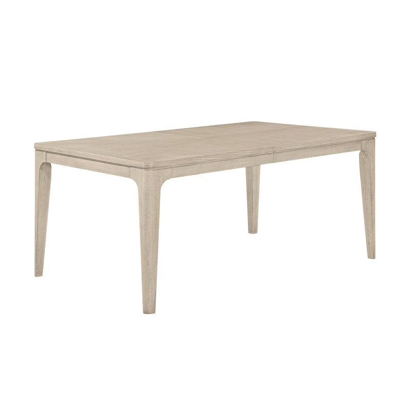 Transitional Dining Table with Extension Leaf Rectangular Natural Finish Wooden Dining Room Furniture 1pc
