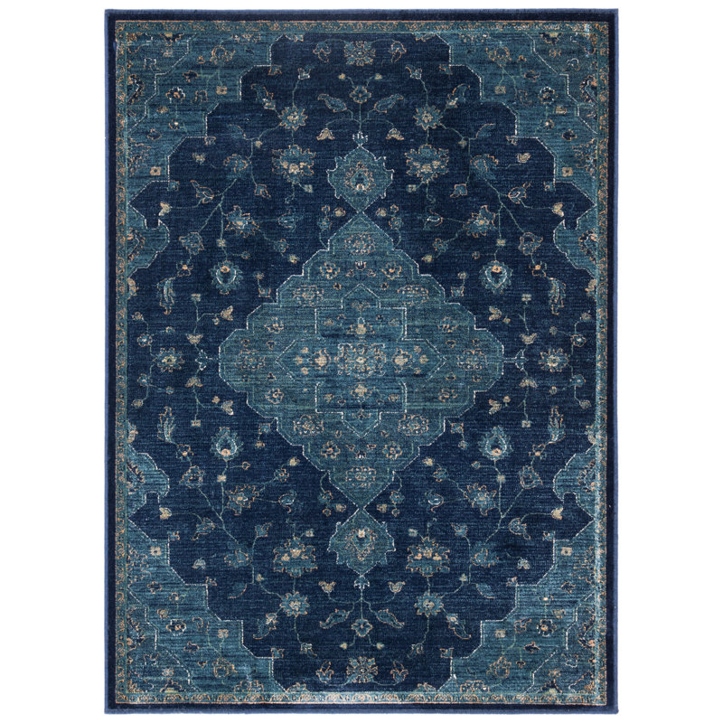 Purcellville Oriental Viscose Hand Woven Area Rug, Rectangle 122 x 183 cm