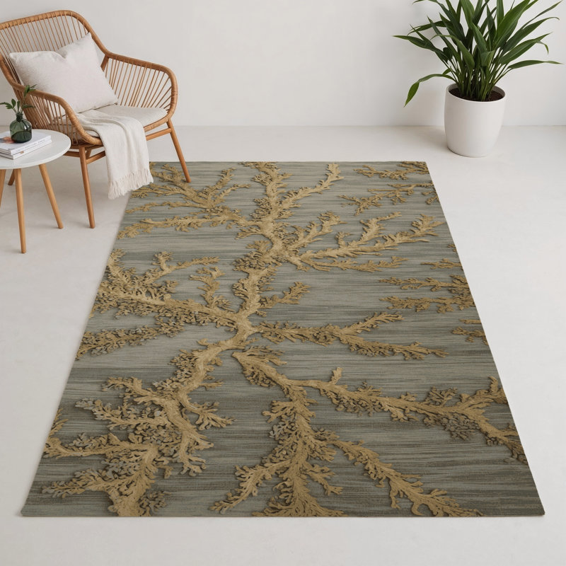 Tapis d'intérieur et d'extérieur brun Nature, Rectangle 9 pi x 12 pi