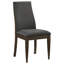 Ensemble de table et chaises de salle à manger Oss, tablier cannelé, gris, brun noyer-114733173