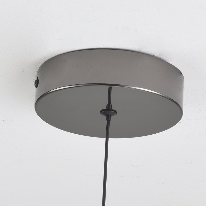 1 - Light Black LED Dome Pendant