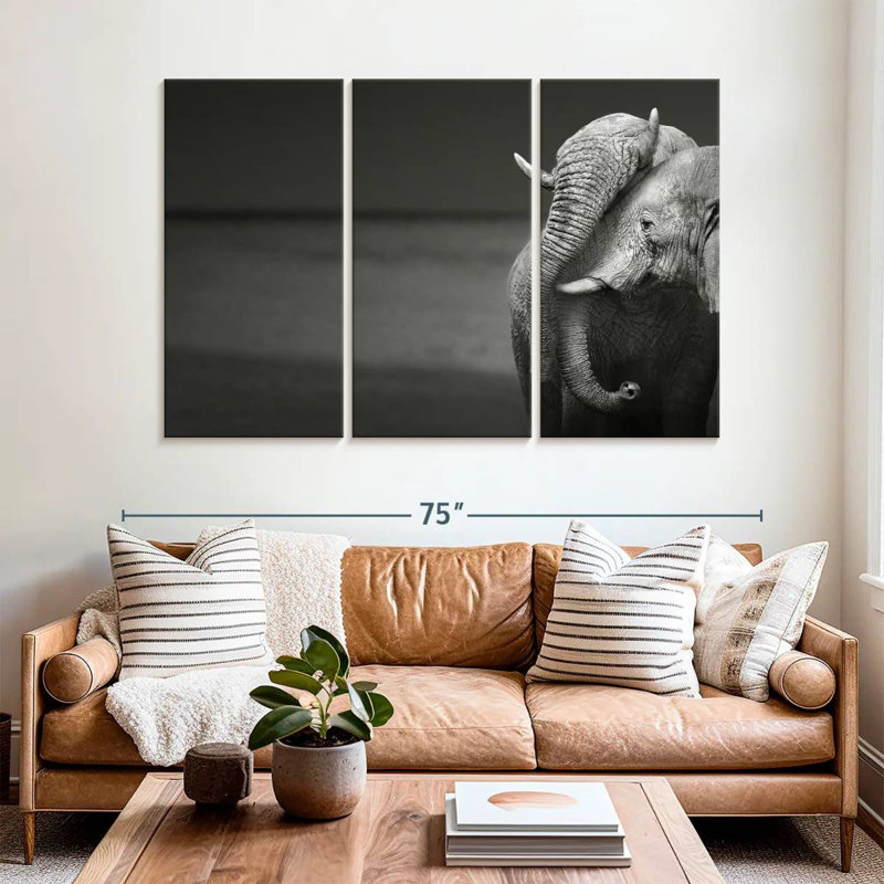 Brampt Elephants Love, 28" H x 45" W
