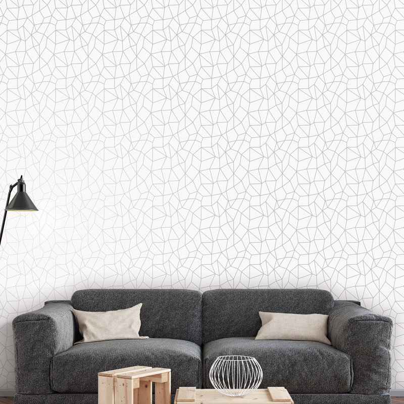 Robbin 10m x 53cm Textured Metallic Finish Wallpaper Roll, Ivory/Silver