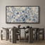 Reproduction d'art sur toile encadrée bleu marine-111665900-107118075