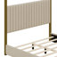 Lit plateforme à baldaquin avec tête de lit Upholstery