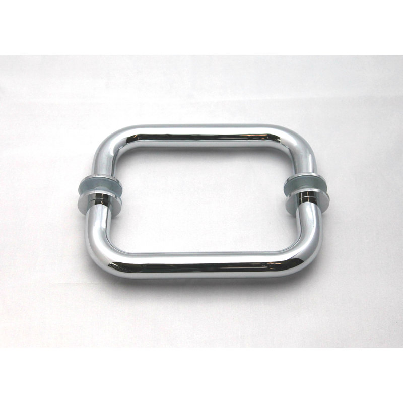 Cabine de douche à charnière en verre 3 panneaux sans cadre l 80,75 po x H 78 po Stellar, Nickel poli
