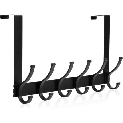 Over The Door Hooks (1Pack, Black)