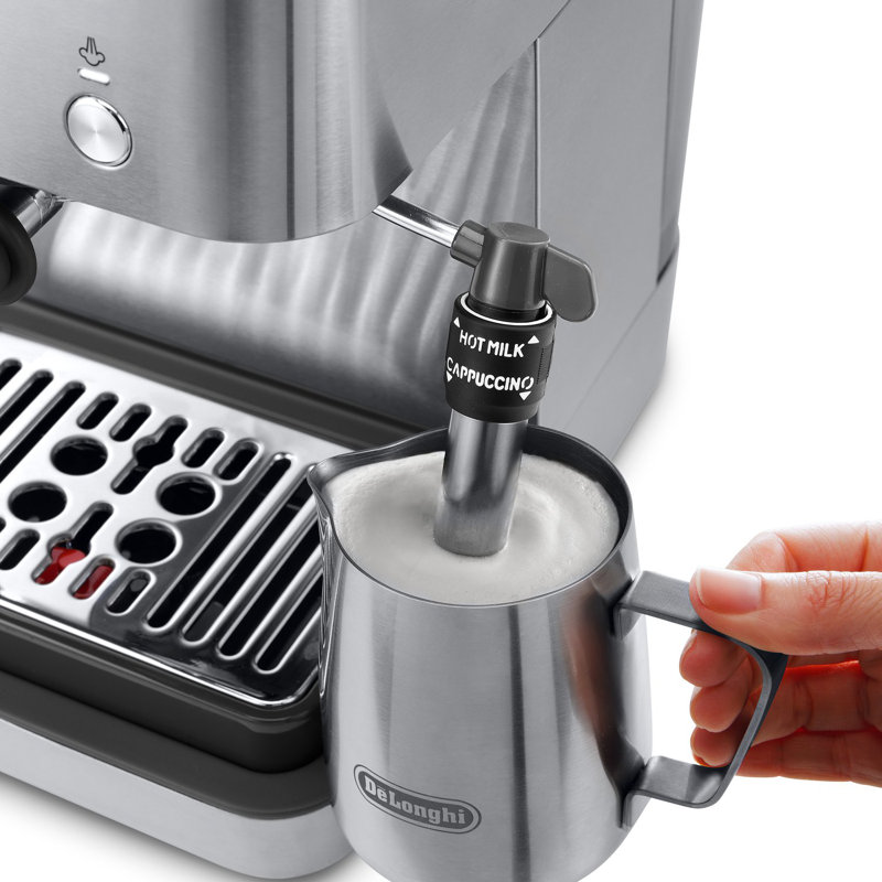 DeLonghi Linea Classic Automatic Espresso Machine with Milk Frother and Pressure Gauge Display