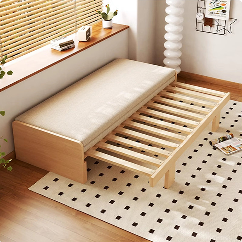 Canapé modulaire beige en coton et lin, H 31,5 po x l 78,74 po x P 23,62 po