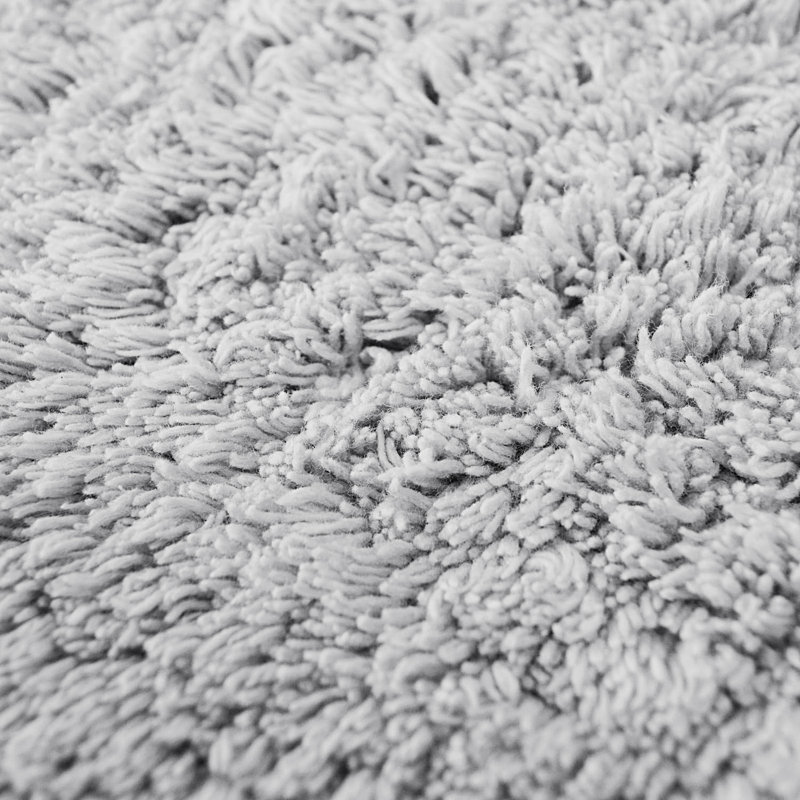 Curved Shower Bath Mat, Dove Grey