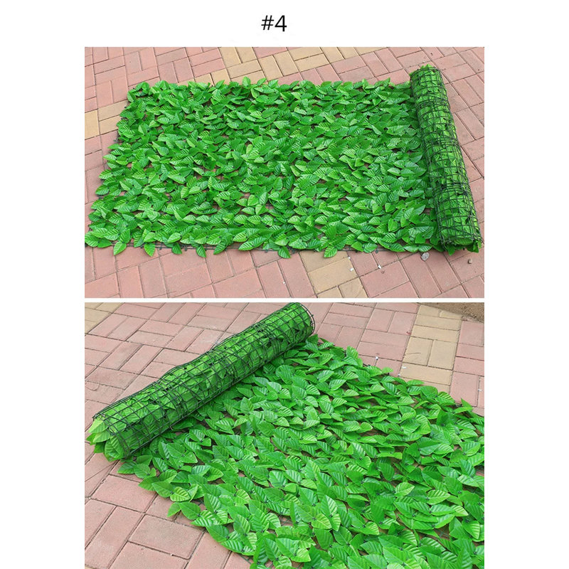 Décoration de clôture en rouleau de lierre artificiel, H 40 po x l 120 po x P 0,5 po, Vert clair
