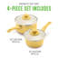 Ensemble de casseroles en céramique antiadhésive 1 pte et 2 pintes GreenLife-79110522