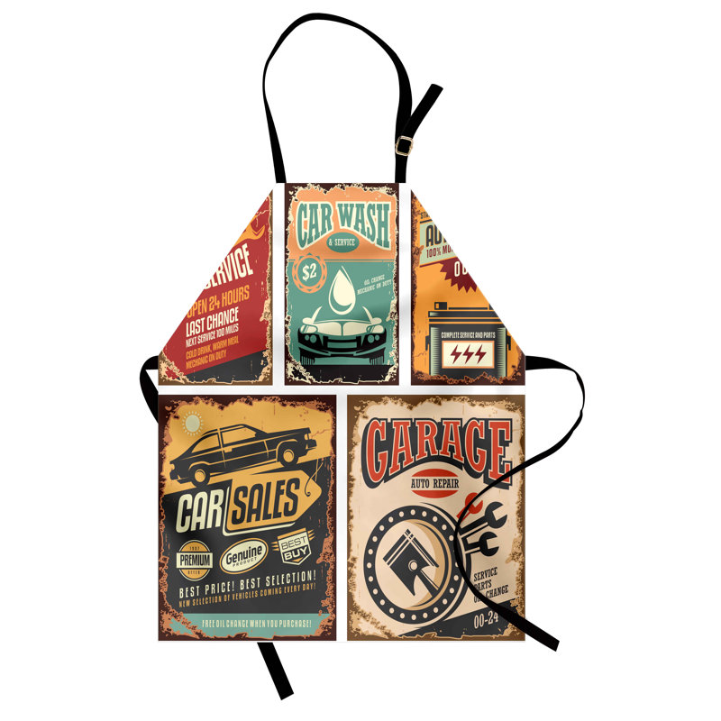 No Pattern Bib Apron