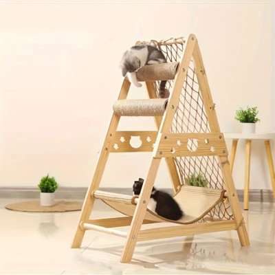Zora Cat Scratching Post with Cat Hammock Bed