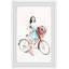 « vélo fille »-cadre photo, reproduction d’art sur papier-31357120