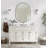 Kaitlee Modern Capsule Bathroom Vanity Wall Mirror | Stainless Steel Frame-243354301-243354289-262556383