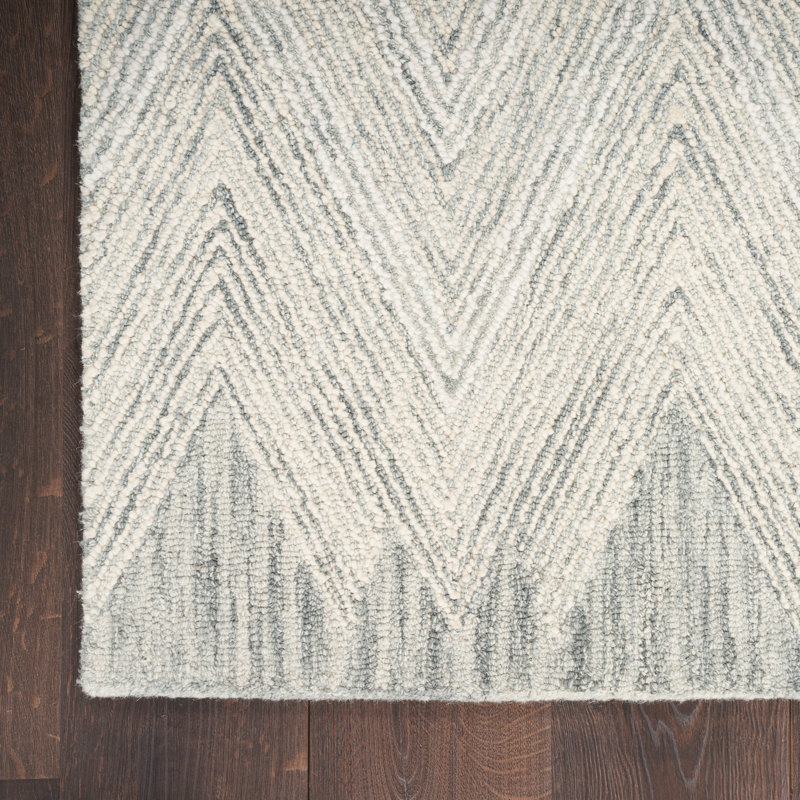 Kerron Wool Chevron Indoor Rug, Rectangle 5' x 7'6"