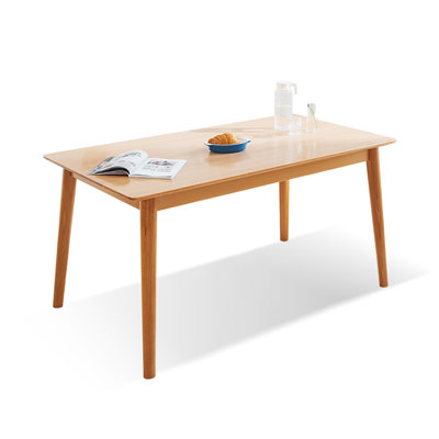 55.12" Burlywood Solid wood Rectangular Coffee Table