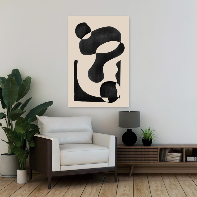 Art contemporain abstrait géométrique, H 36 po x l 24 po