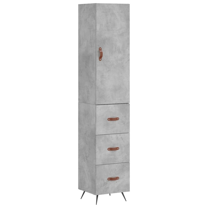Cozumel 34.5cm Sideboard, Concrete Grey