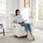 31.5 Inch Boucle Swivel Glider Power Recliner-2076020133