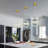Gold Crystal Pendant Lights LED Dimmable Pendant Light Modern Pendant Lighting for Bedroom Living Room Kitchen Island (1 Pack)