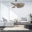 Alessandra Tropical - Five Blade Ceiling Fan - Integrated LED -Matte Black Finish -Light Blue Blades-968185004-968185005