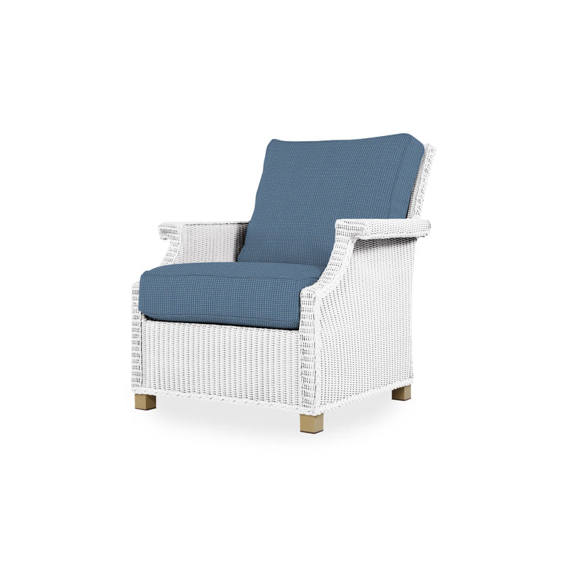 Hamptons Outdoor Lounge Chair, Cottage Pepper, White