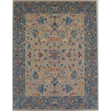 Transitional One-of-a-Kind Rectangle 9'1" X 11'9" Hand Knotted Area Rug