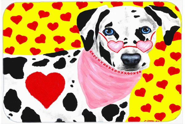Planche à découper en verre et en verre dalmatien caroline