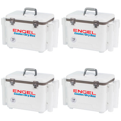 Engel 19-Quart Rod Holder Insulated Cooler, White