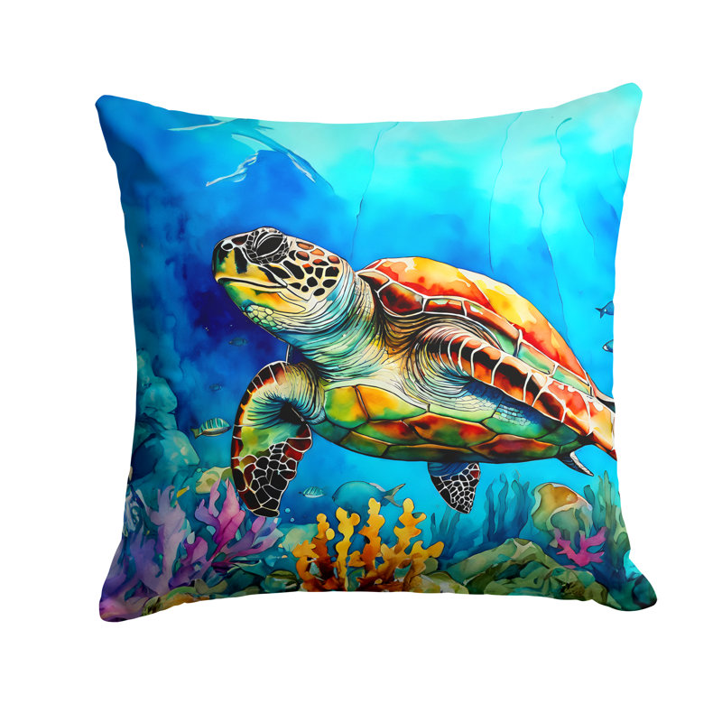 Nautical Other/No Pattern Indoor/Outdoor Throw Pillow, 18"H x 18"W