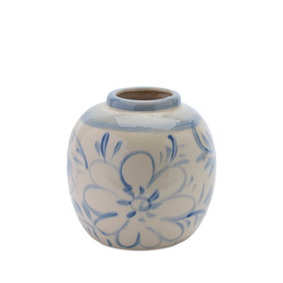 Vase floral en grès 9,25 po