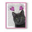 Black Cat, Valentines, reproduction encadrée - bois massif-848366235-848366244