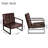 Zaen Faux Leather Armchair-1170470992