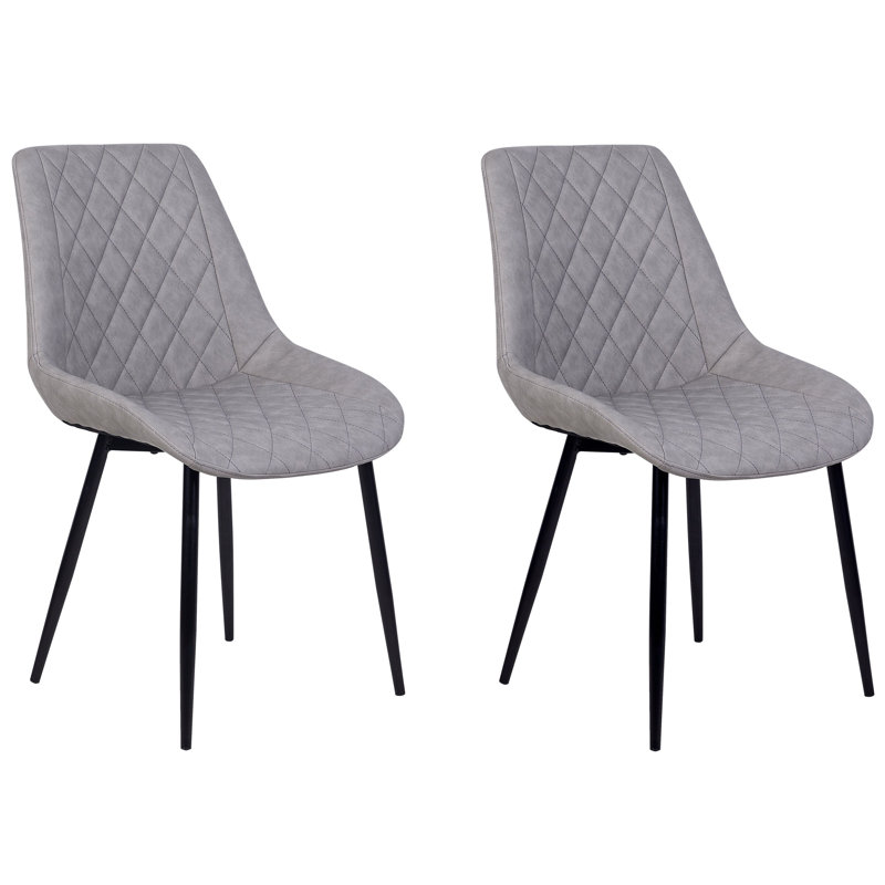 Rhett 39cm H Upholstered Side Chair, Grey