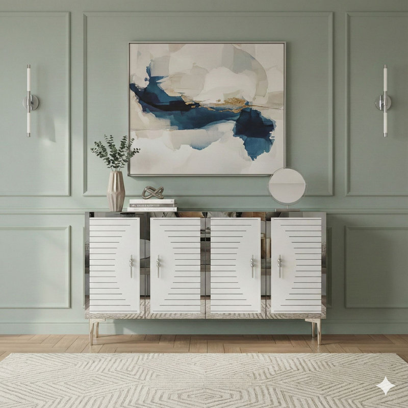 Console, White/Silver