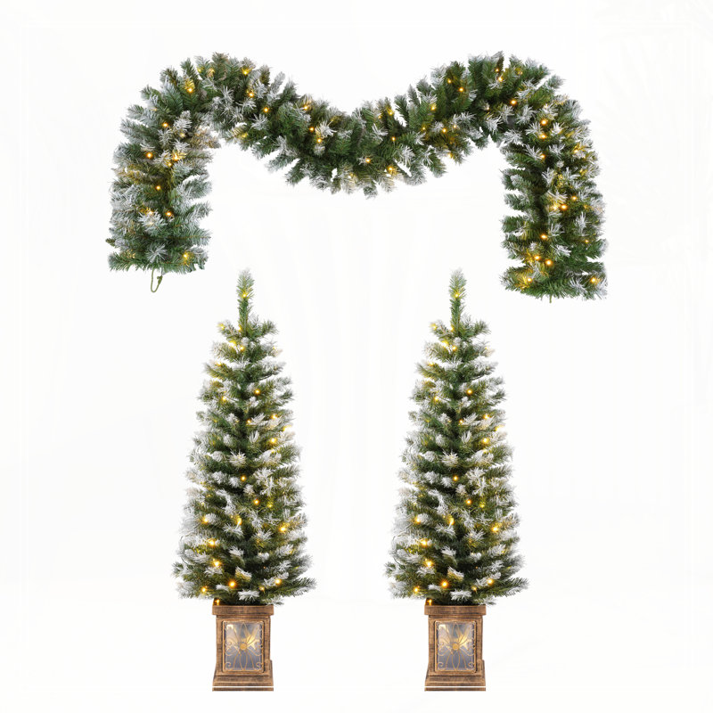 Ensemble de 3 pièces de Noël artificiel